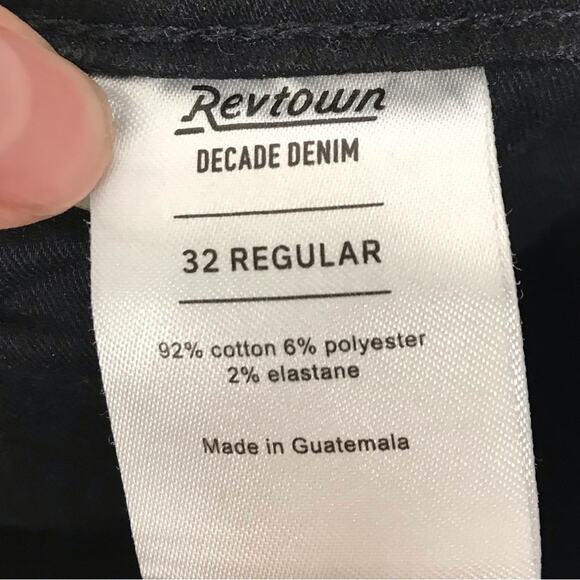 Revtown black size 32 reg casual stretchy skinny jeans - Picture 6 of 7